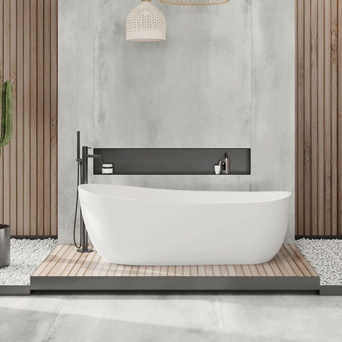 Antique Finish Soaking Modern Bathtub Stand Alone Oval Bath Tub