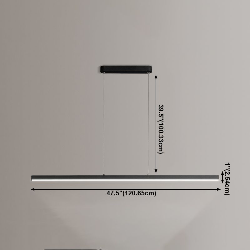 Luz de lámpara de araña de la isla moderna de 1 cabeza de restaurante accesorios de iluminación colgante