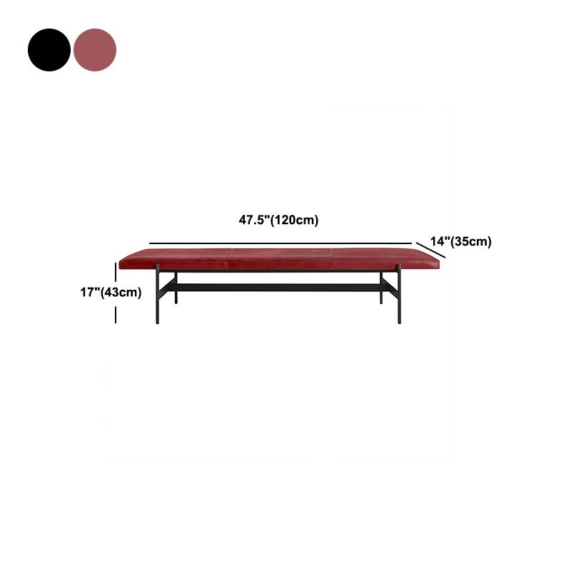 13.78" Wide Modern Bench Upholstered Entryway Bench with Cushioned