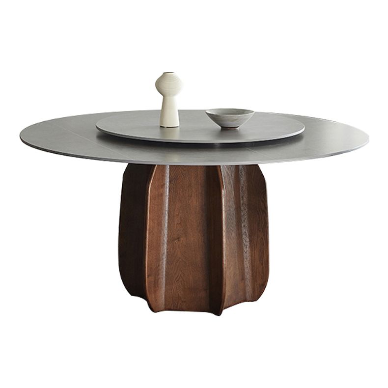 Modern Dining Table Round Sintered Stone Table for Restaurant