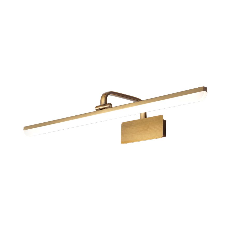 LED Indoor Wall Light with Ultra-Thin Acrylic Shade Brushed Brass Vanity Sconce Light in Warm/White Lighting, 16"/19.5" W