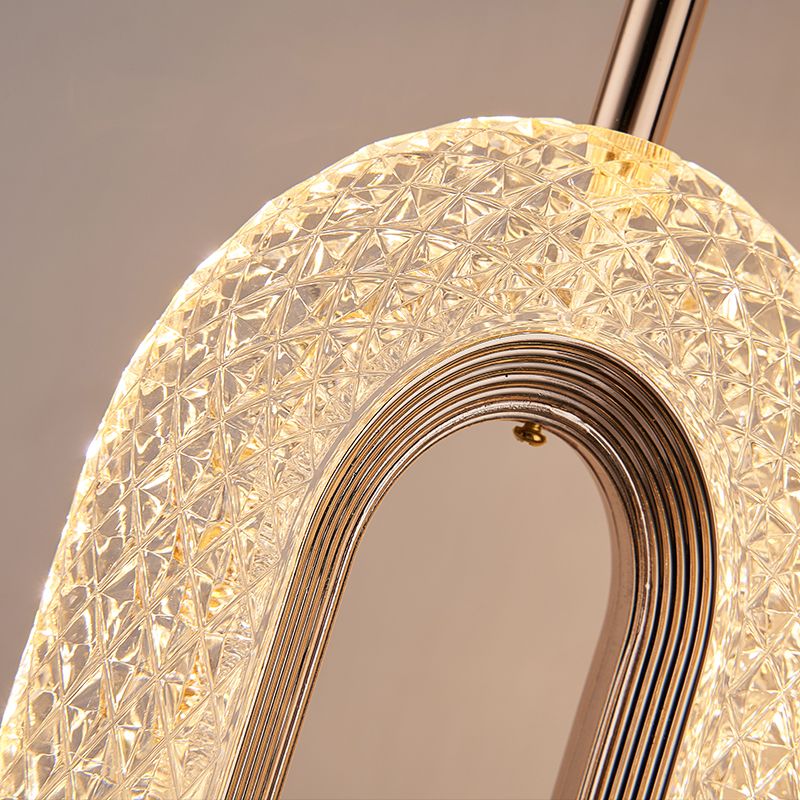 Accesorio acrílico de iluminación minimalismo kit de luz colgante para dormitorio