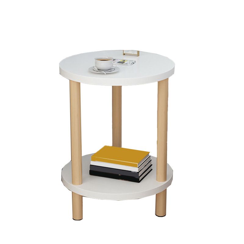 Contemporary Style Side End Table Solid Wood Sofa Side Accent Table