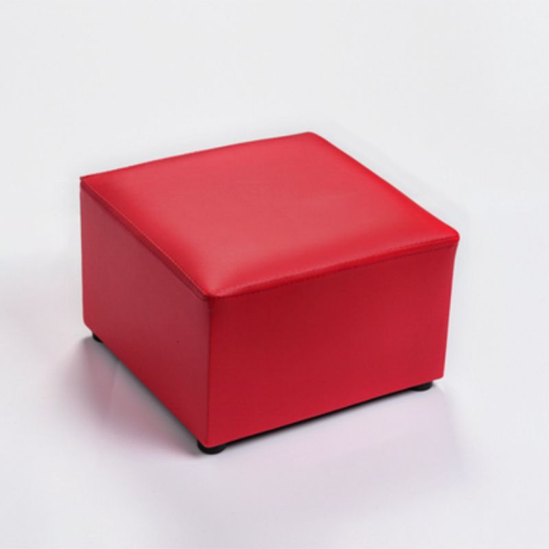 Modern Solid Color Pouf Standard Square Stain Resistant Cube for Living Room