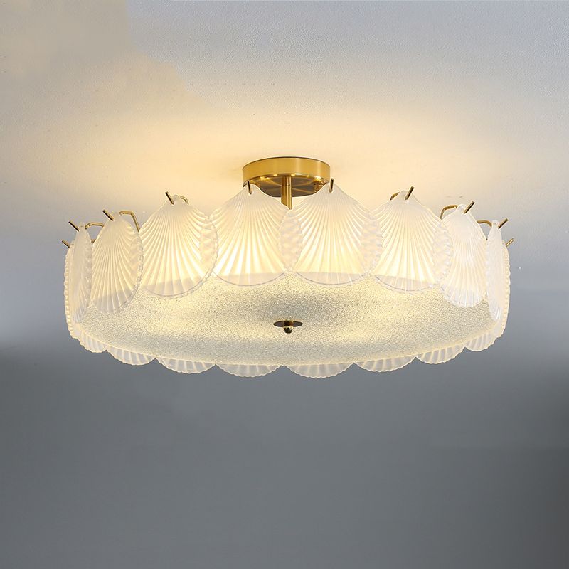 Nordic Glass Ceiling Lamp Minimalist Flush Mount Light Fixture