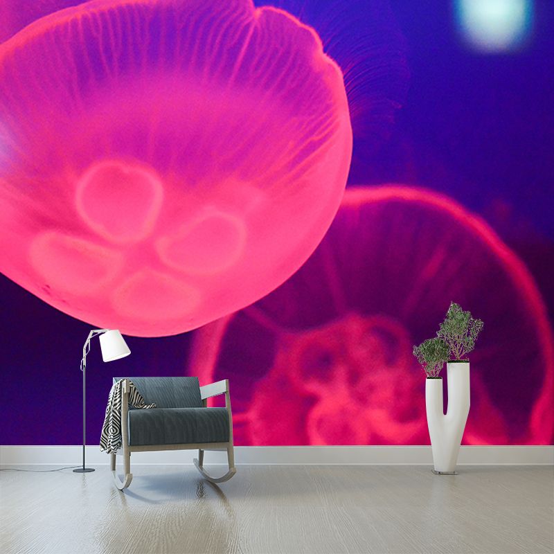 Popular Wall Mural Jellyfish Patterned Sitting Room Wall Mural