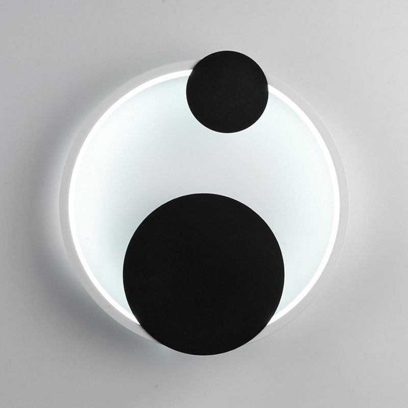Metal Geometric Shape Wall Light Modern 1 Light Wall Mount Fixtures