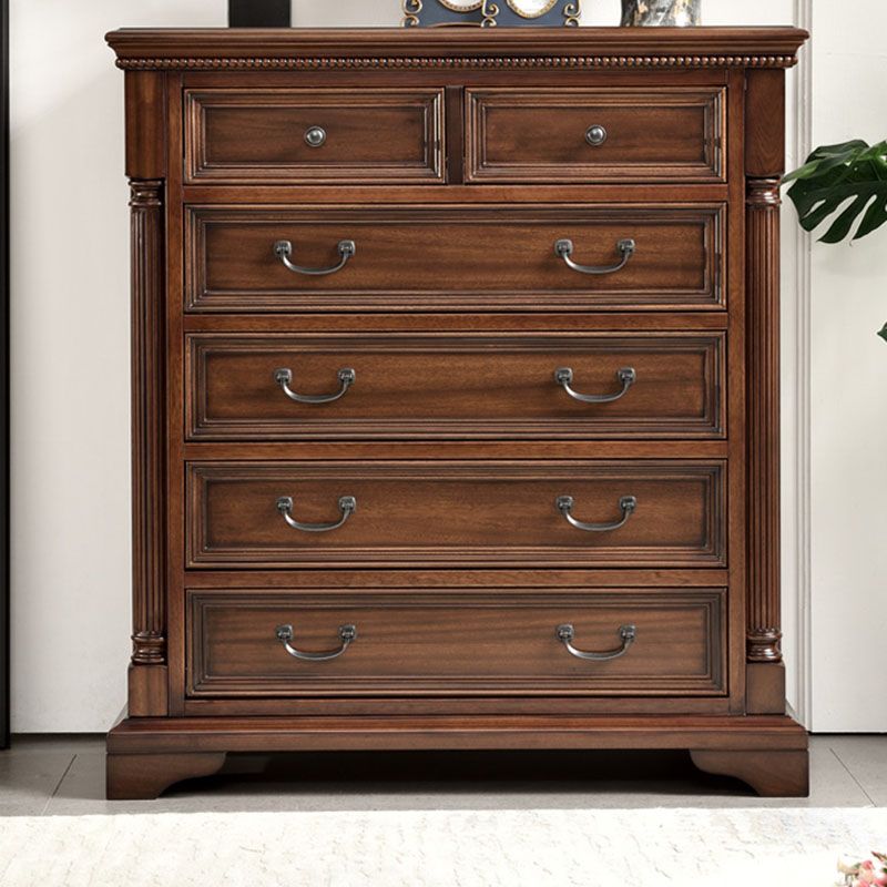 Contemporary Horizontal Double Dresser Wood Storage Chest for Bedroom