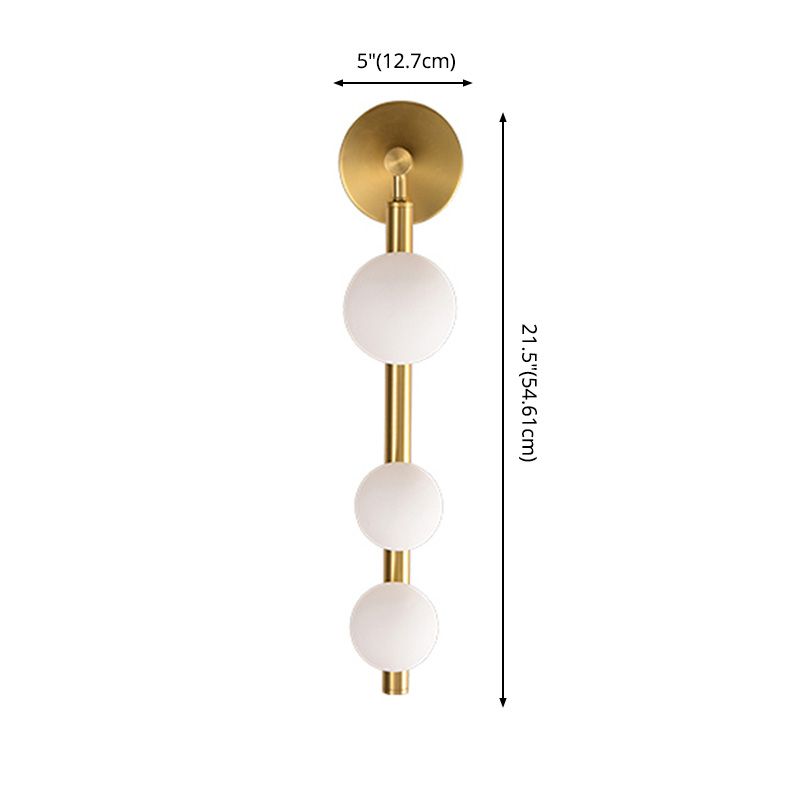Sfere lampada con applique in vetro Secondo illuminazione da parete in stile minimalista per camera da letto