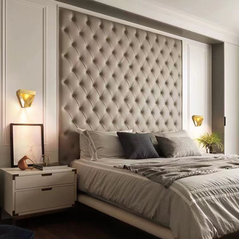 1-Light Geometric Sconce Light Fixture Modern Crystal Wall Lights