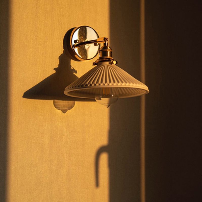 Sentón de vidrio pared apliques moderno 1 cabeza de pared montada en la pared