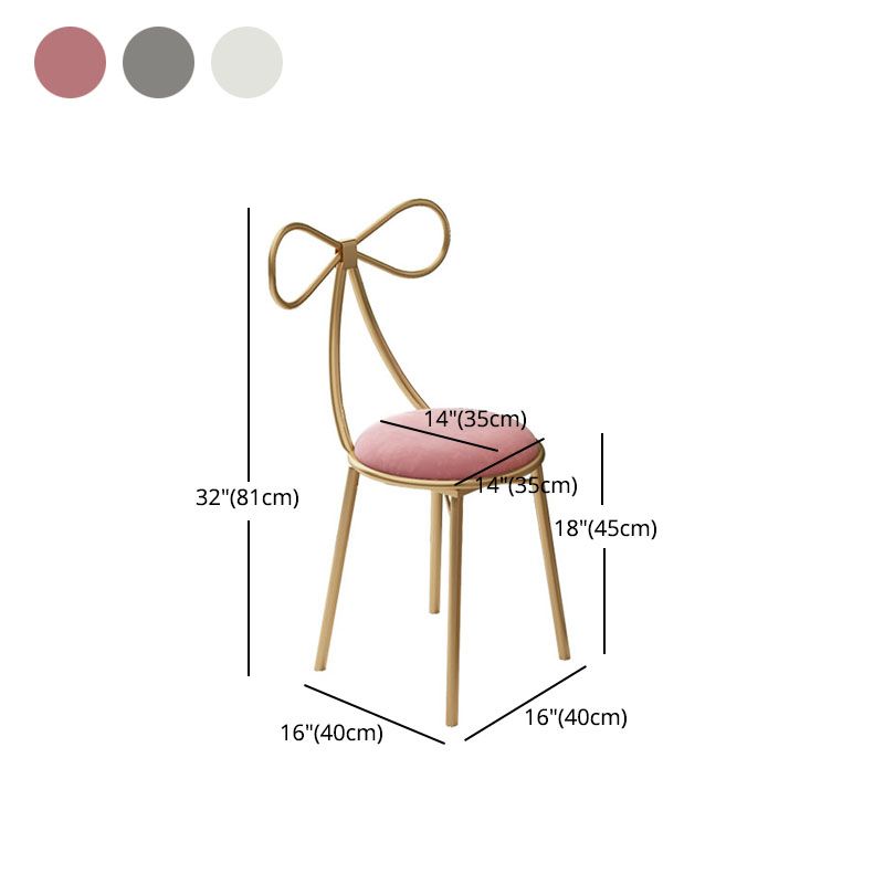 Nordic Style Open Back Chair for Home Upholstered Dining Chairs