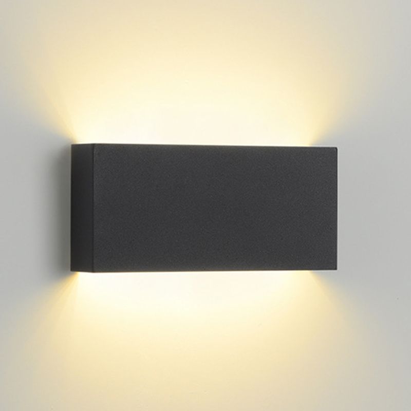 2-Light Rectangular Sconce Light Modern Metal Sconce Light Fixture