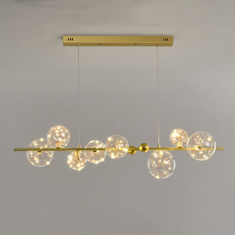 8 Lichtkugel Island Leuchten zeitgenössische Glasanhänger -Leuchten