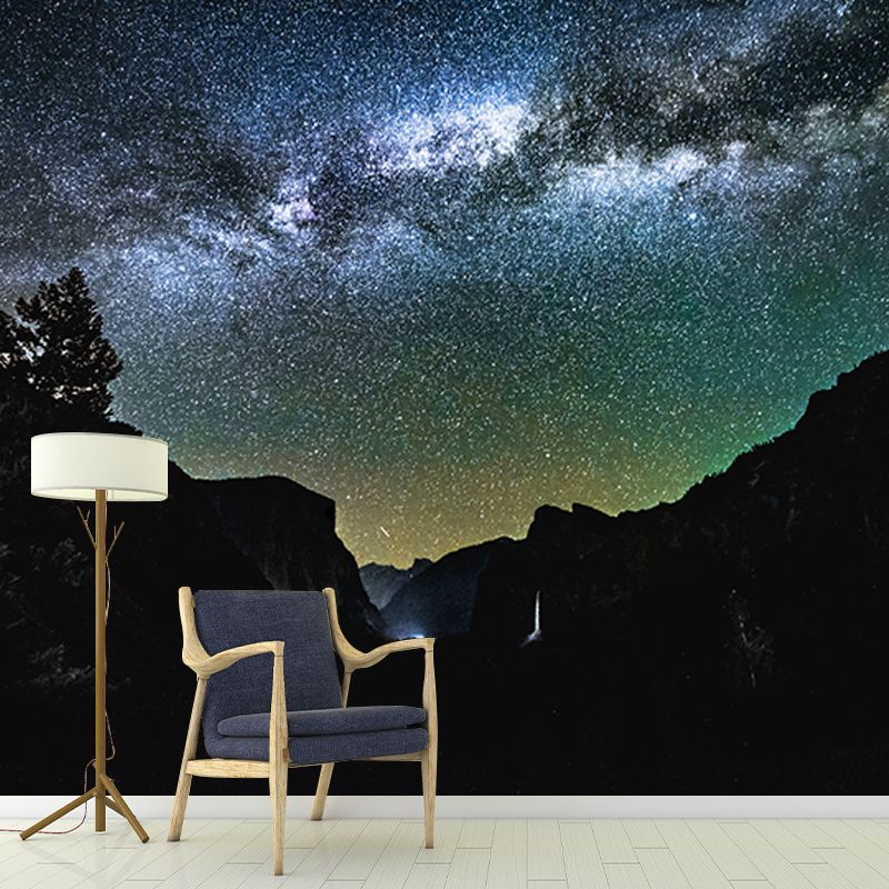 Beautiful Galaxy Mildew Resistant Mural Wallpaper Sleeping Room Wall Mural
