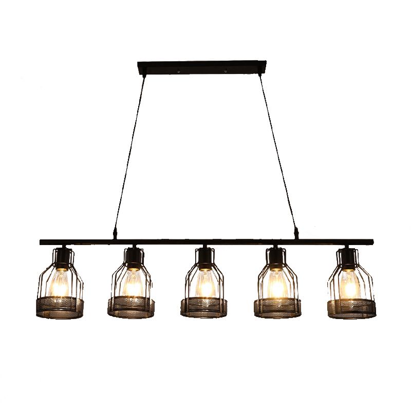 Metal Island Pendant Industrial Style Island Light Fixtures for Living Room