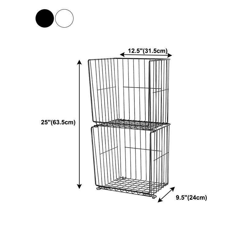 Black and White Industrial Bookshelf Iron Bookshelf with Caster Wheels