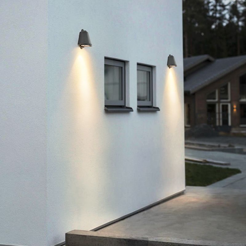 Style minimalisme de style moderne lampe de la lampe à la lampe extérieure en métal appliques murales