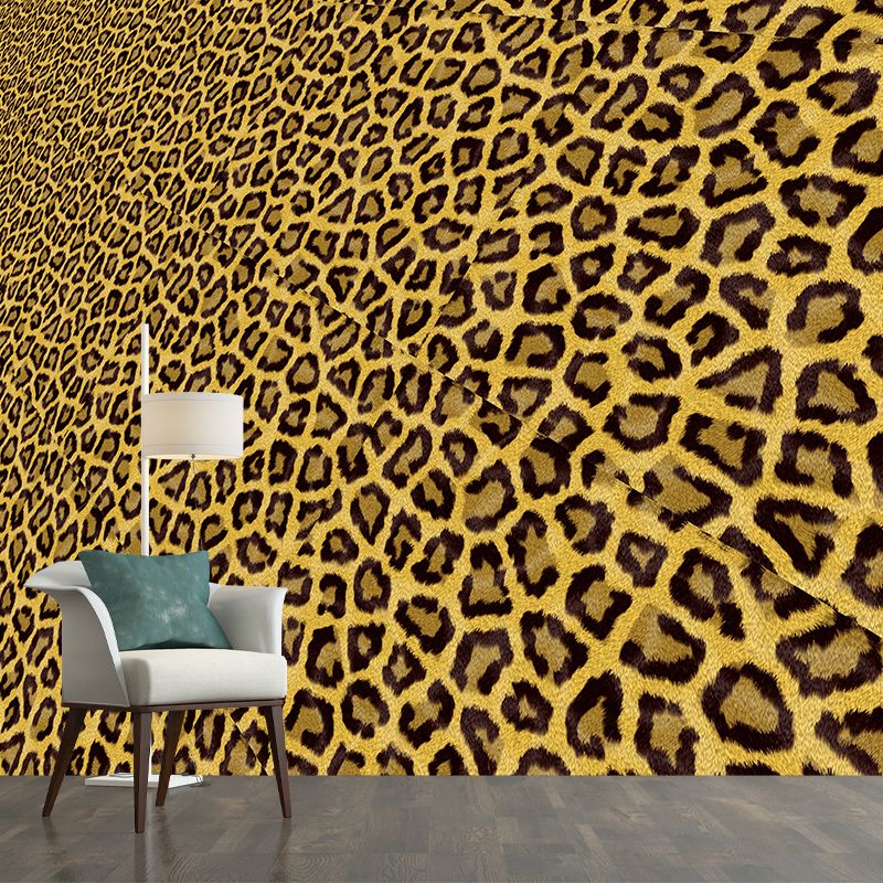 Leopard Print Wallpaper Environment Friendly Mildew Resistant Indoor Wall Mural