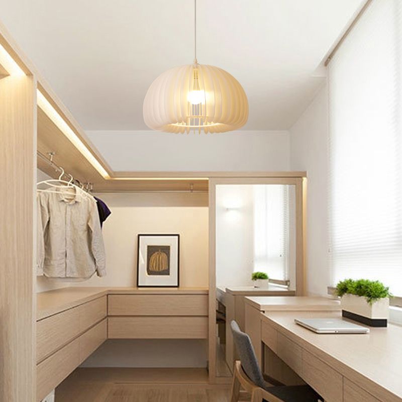 Style moderne Creative Hanging Lamp Acrylique 1 Light Pumpkin Shape Pendante Pendante for Corridor