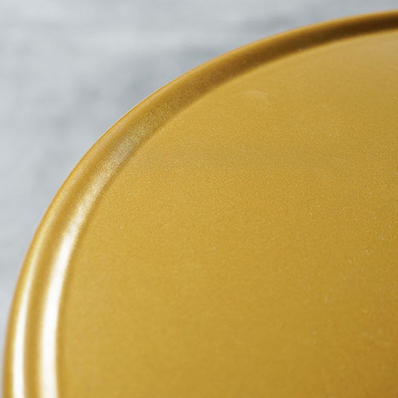 Mid-century Round Iron Coffee Table Frame Cocktail Table with Storage