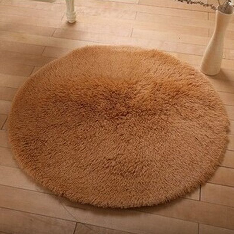 Einfacher fester Farbteppich mehrfarbiger Shag-Bereich Teppich tierfreundlicher Maschinenwaschable Teppich für Schlafzimmer