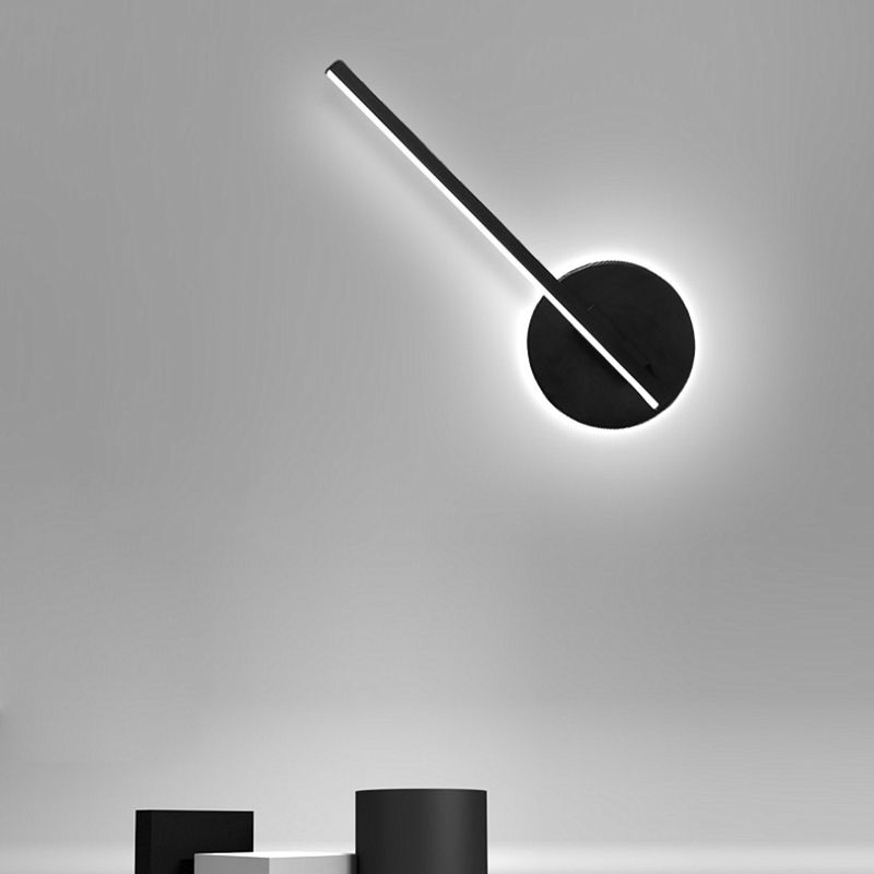 Modern Minimalist Minimalist Lampone lineare a parete Lampada Idee per illuminazione da parete in gel di silice per soggiorno