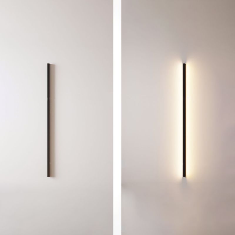 Moderner Stil schwarzer Wandleuchte gerade Aluminium LED -Wandleuchte für Schlafzimmer