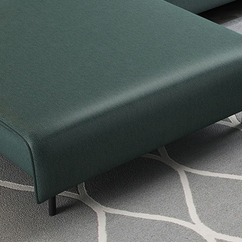 Modern 4 Pillows Back Sectional with Pillow Top Arms for Living Room