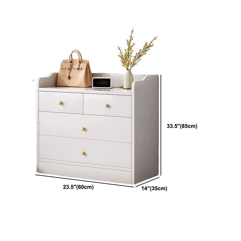 Contemporary Rectangle Manufactured Wood And Standard with Drawer Chest
