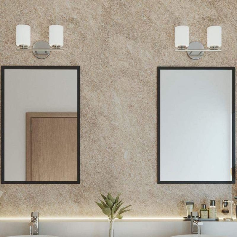 Cylinder Glass Shade Bath Sconce Post Modern Multi - Head Bathroom Vanity Lighting