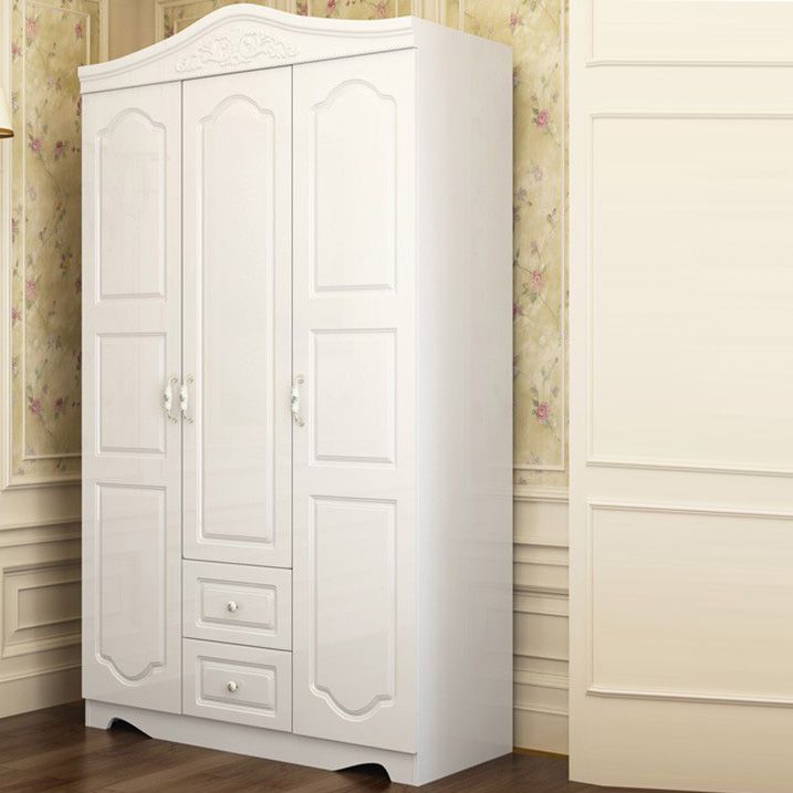French Country Wardrobe Armoire Engineered Wood Wardrobe Closet