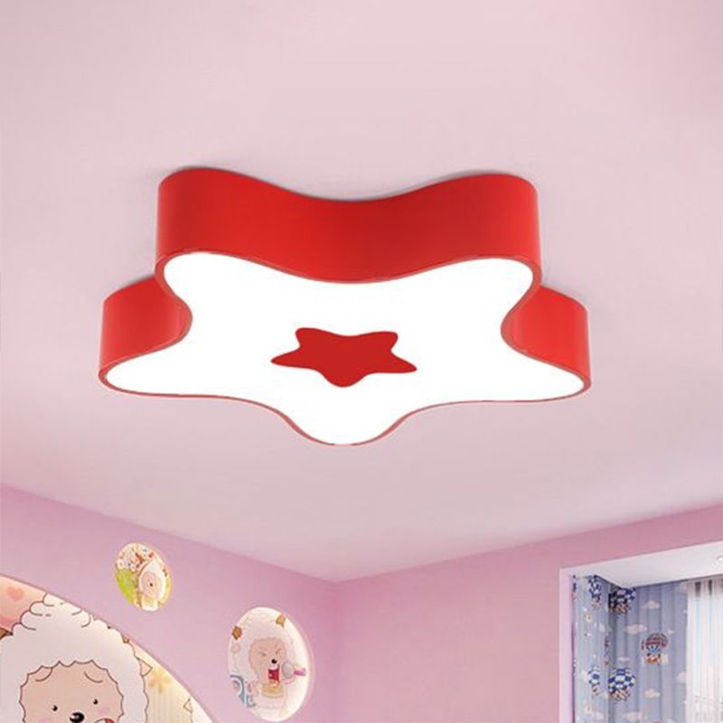 Acryl Star Flush Ceiling Light Cartoon LED Flush Halterung für Childrens Schlafzimmer