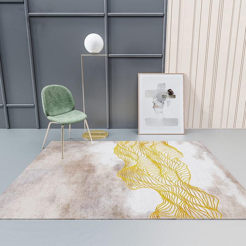 Alfombra de decoración moderna Synthetics de alfombra de alfombra de interior con estampado múltiple.