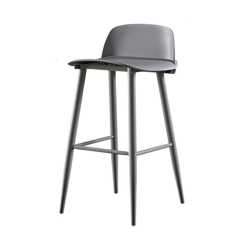 Barhocker mit Metallbeinen im skandinavischen Stil, Thekenhocker für Restaurantbar (2er-Set)