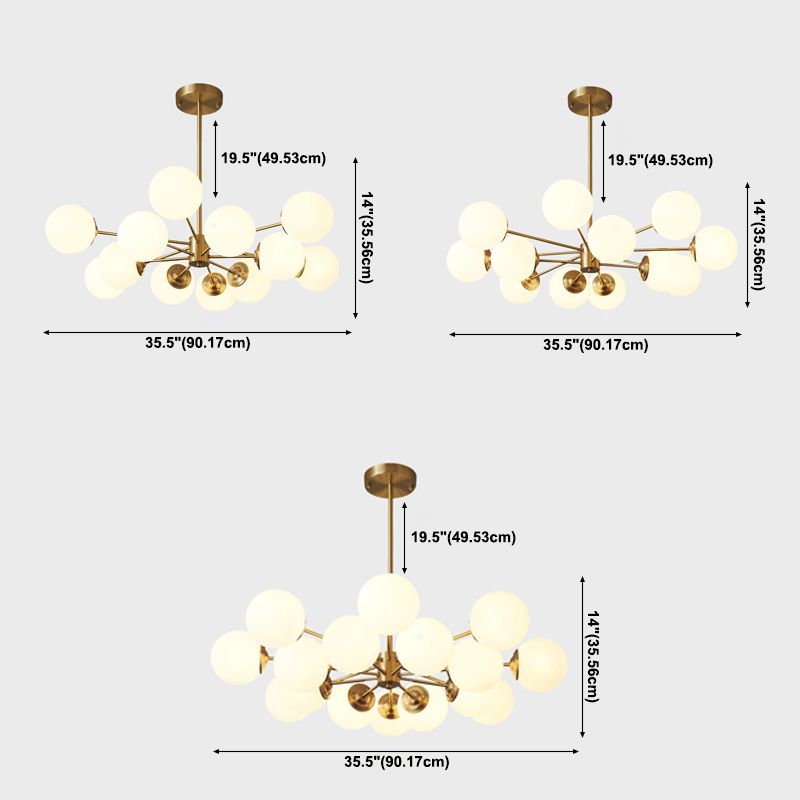 Modern Simple Light Luxury Style LED Pendant Chandelier Light for Living Room Dining Room Bedroom