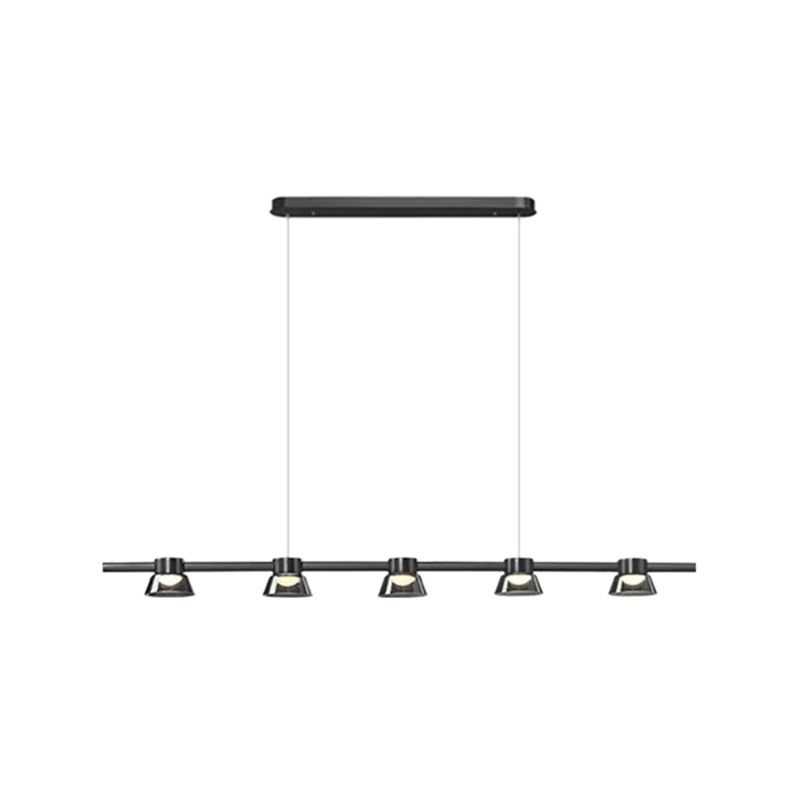 Modern Glass Island Lighting Fixture Creative LED Pendant Light for Dining Room