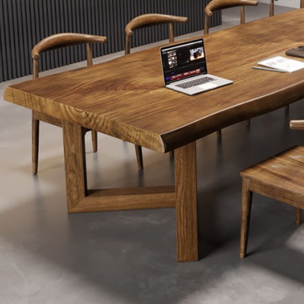 Modern Dining Room Set 1/4/9 Pcs Solid Wood Dining Set with Rectangle Table