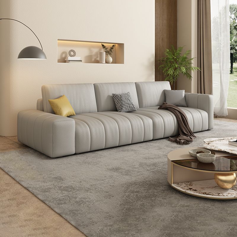 Scandinavian Stain-Resistant for Living Room Square Arm Sofa & Chaise