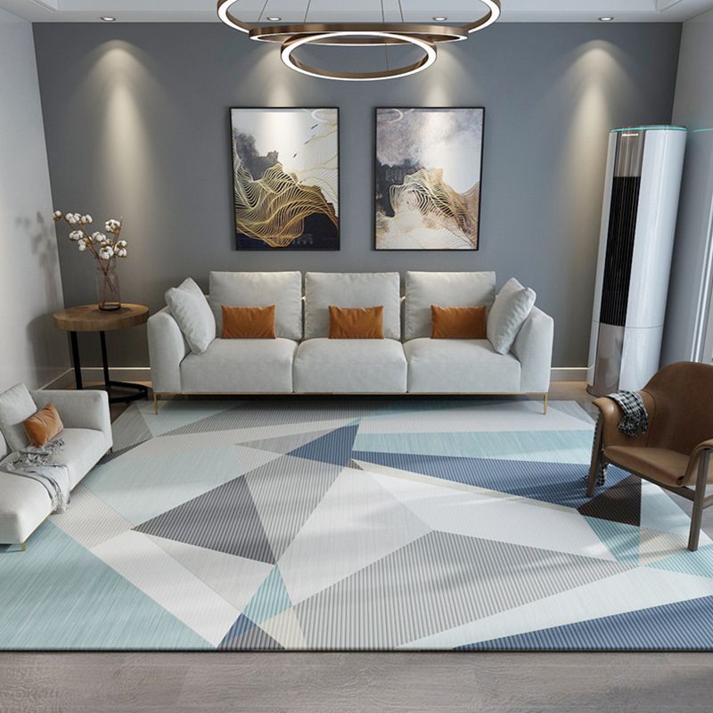 Noordse decoratie Tapijt tapijt multi-kleuren geometrisch patroongebied tapijtpolyster anti-slip achterste gemakkelijke verzorgbaar wasbaar tapijt