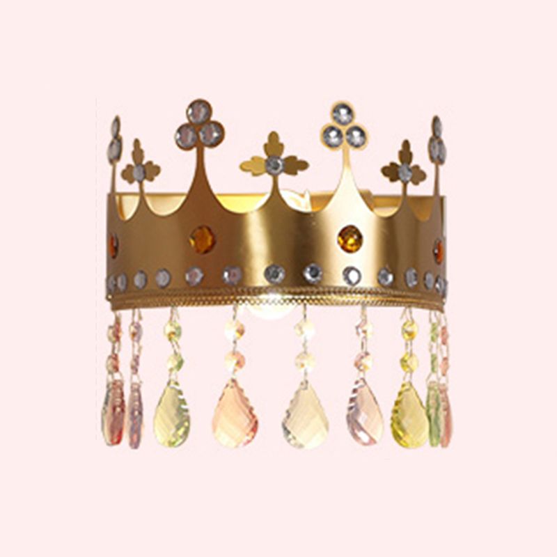 Nordic Style Wall Mount Light Crown Shape Wall Lamp for Children's Room