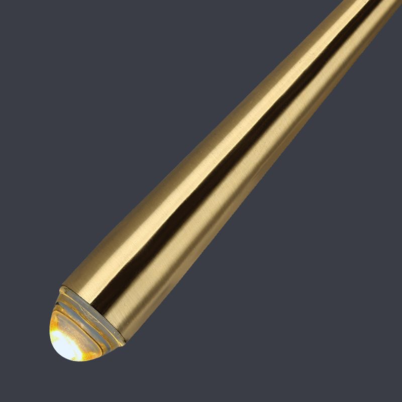 Tapered Brass Sconce Light Fixture Modern Style 1-Light Wall Mounted Lighting