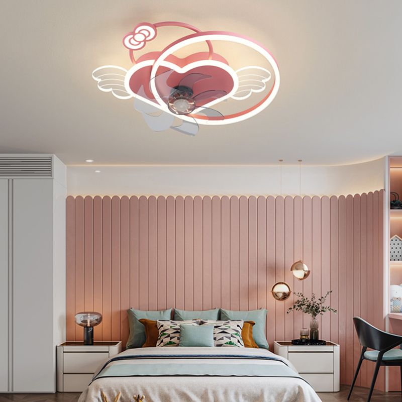 Metall Geometrische Flush Mount Lüfter Leicht modern
