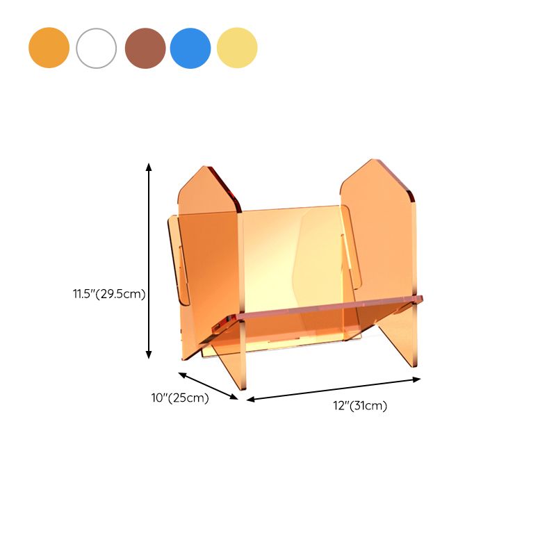 Scandinavian Acrylic Bookcase  Standard Closed Back Bookshelf with Shelves