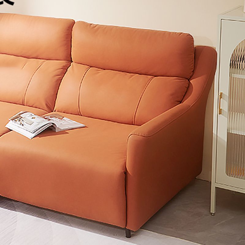 Scandinavian Sleeper Sofa Faux Leather Futon Sleeper Sofa Bed