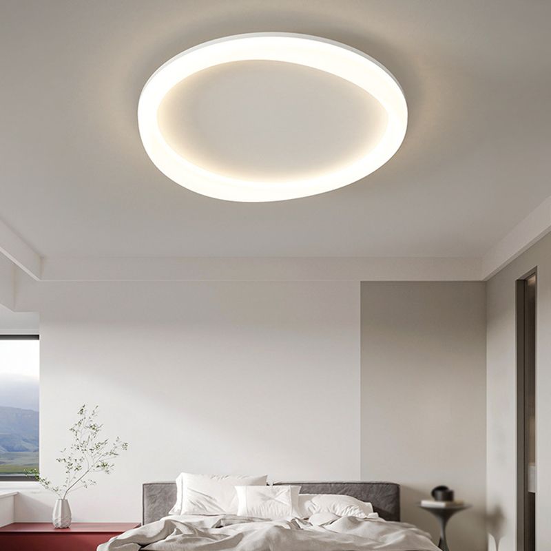 Contemporary White Flush Mount Lighting LED Acrylic Ceiling Light for Bedroom