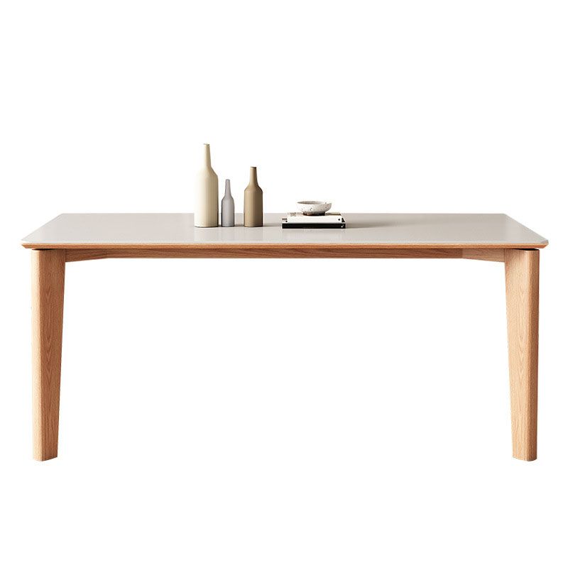 Modern 4 Legs Dining Table Rectangle Dining Table for Kitchen