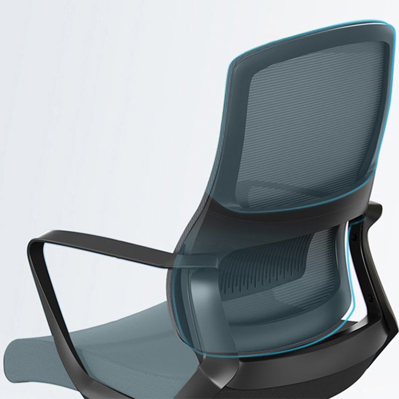 Modernism Fixed Arms Office Chair Black Desk Chair for Office