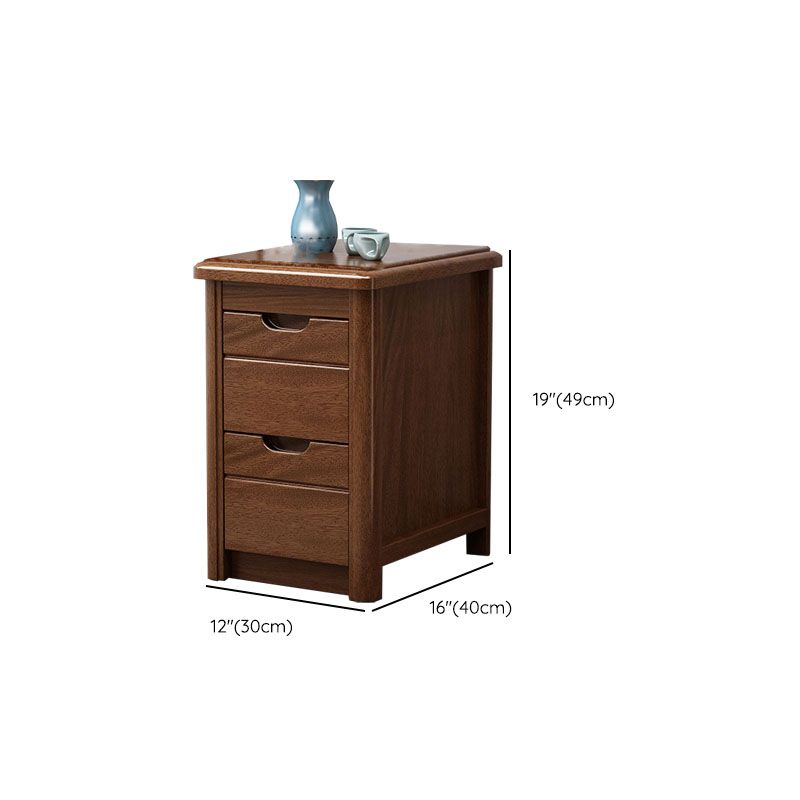 15.6 Inch Width Storage Chest Modern Solid Wood Dresser with 2/3/4/5 Drawers