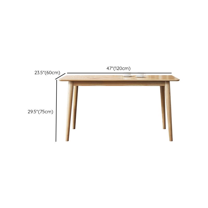 Glam Style Table Wooden Rectangle Table with 4 Legs for Home Use